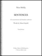 Sentences for Countertenor and Chamber Orchestra Vocal Solo & Collections sheet music cover